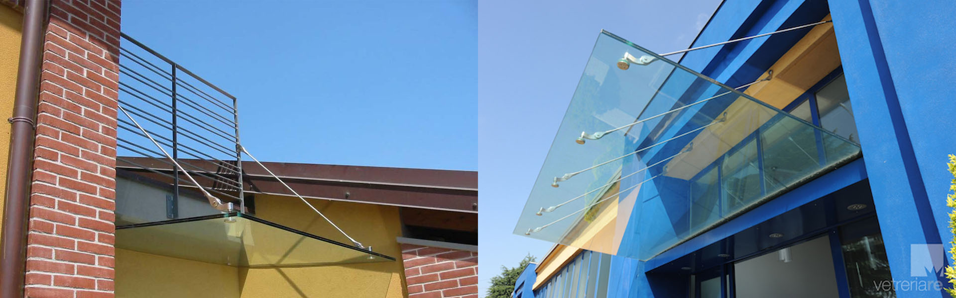 Glass canopies: structural crystals